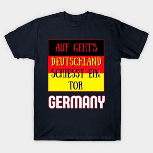 Germany Qatar World Cup 2022 - Auf Geht's Deutschland schiesst ein tor T-Shirt